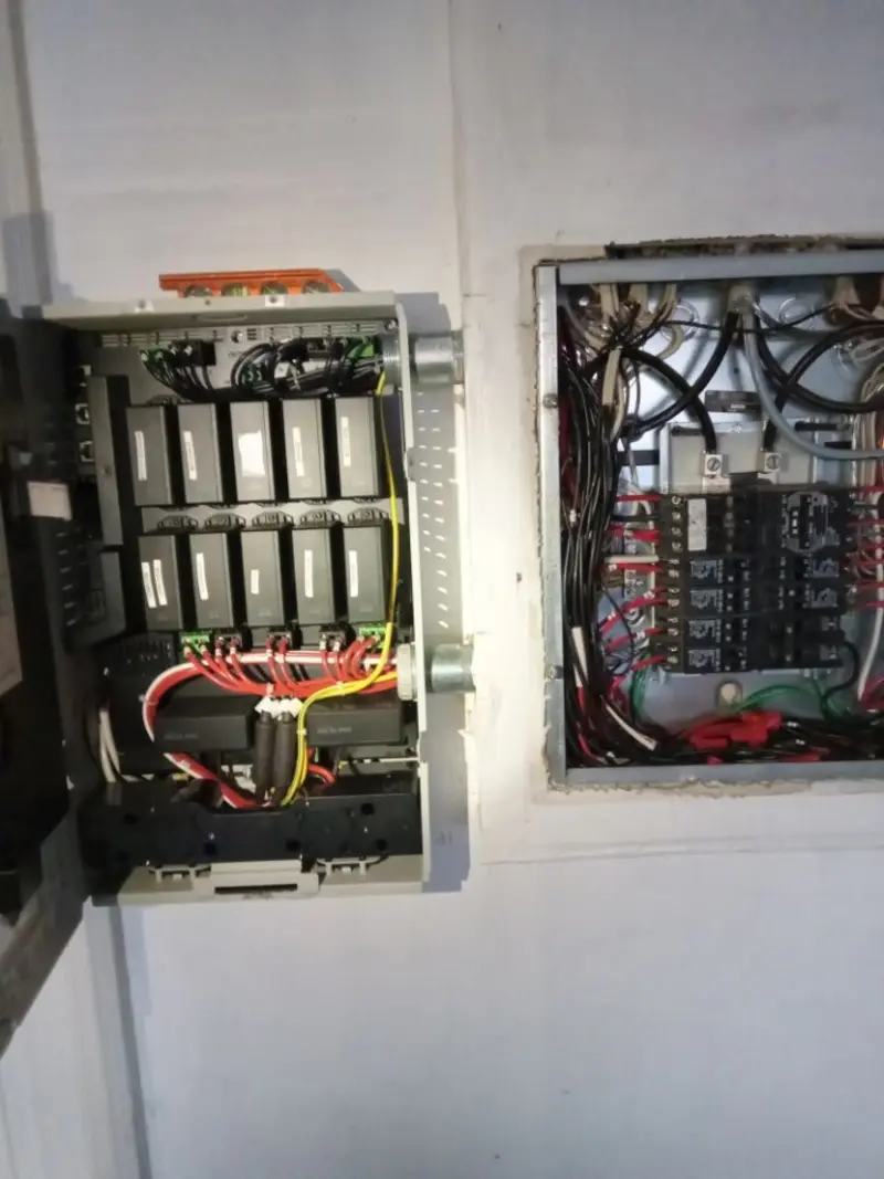 Electrical panel upgrade completed for Security Camera Wiring in Union Hill-Novelty Hill
